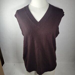 Madewell Womens XS Cashmere V-Neck Sleeveless Sweater Top Size XS
